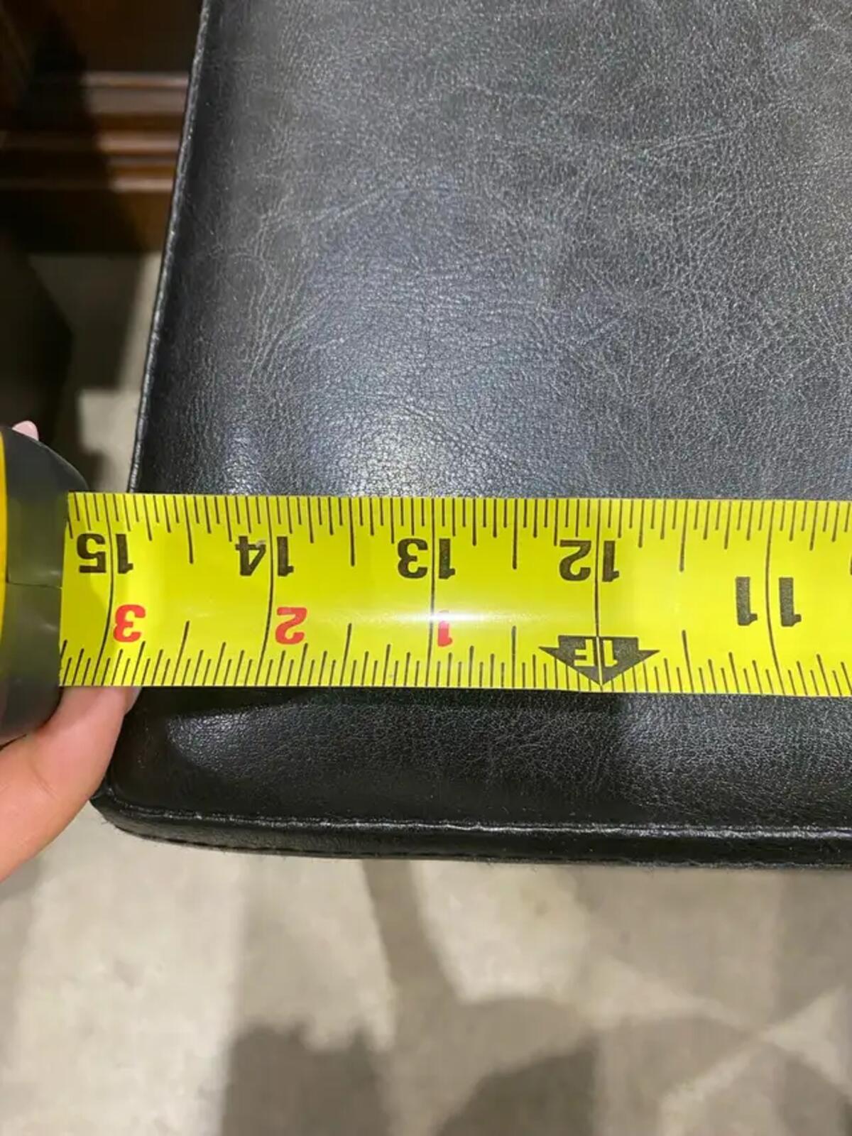 Black Storage Ottoman