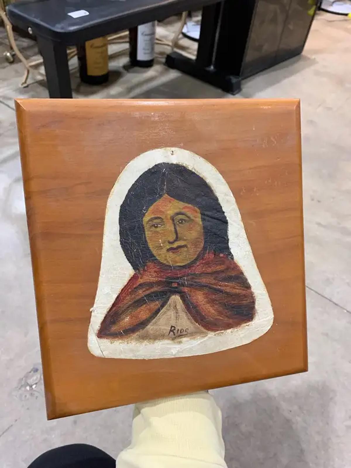 Painted Wood Tile