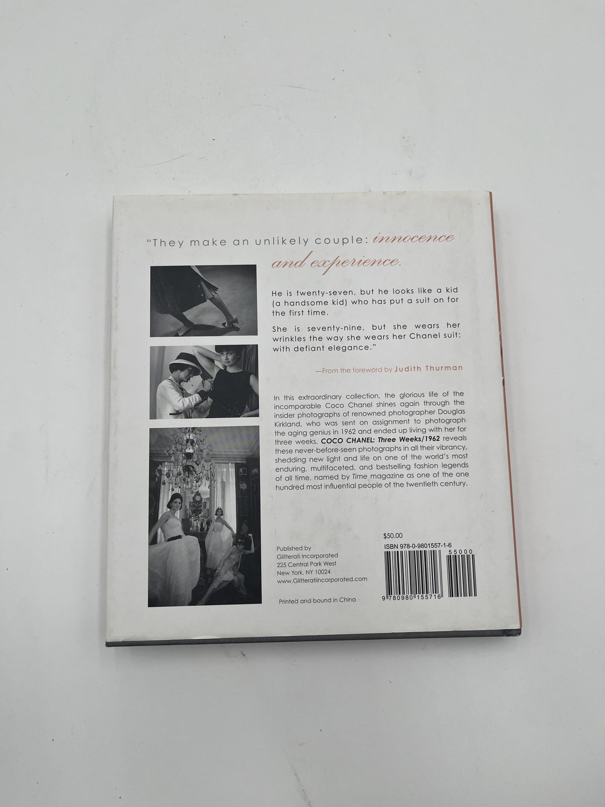 Coco Chanel Three Weeks 1962 Hardcover Photo Book Douglas Kirkland