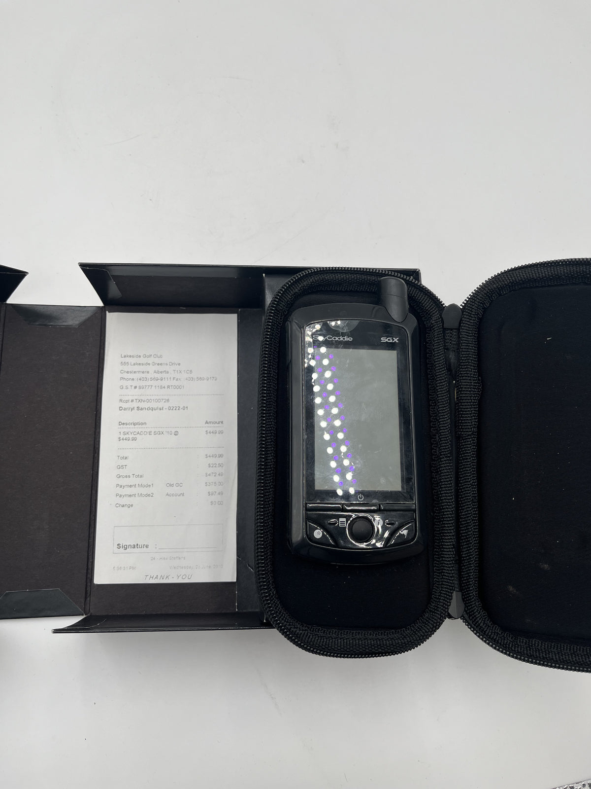 SkyCaddie SGX Golf GPS Rangefinder with Case