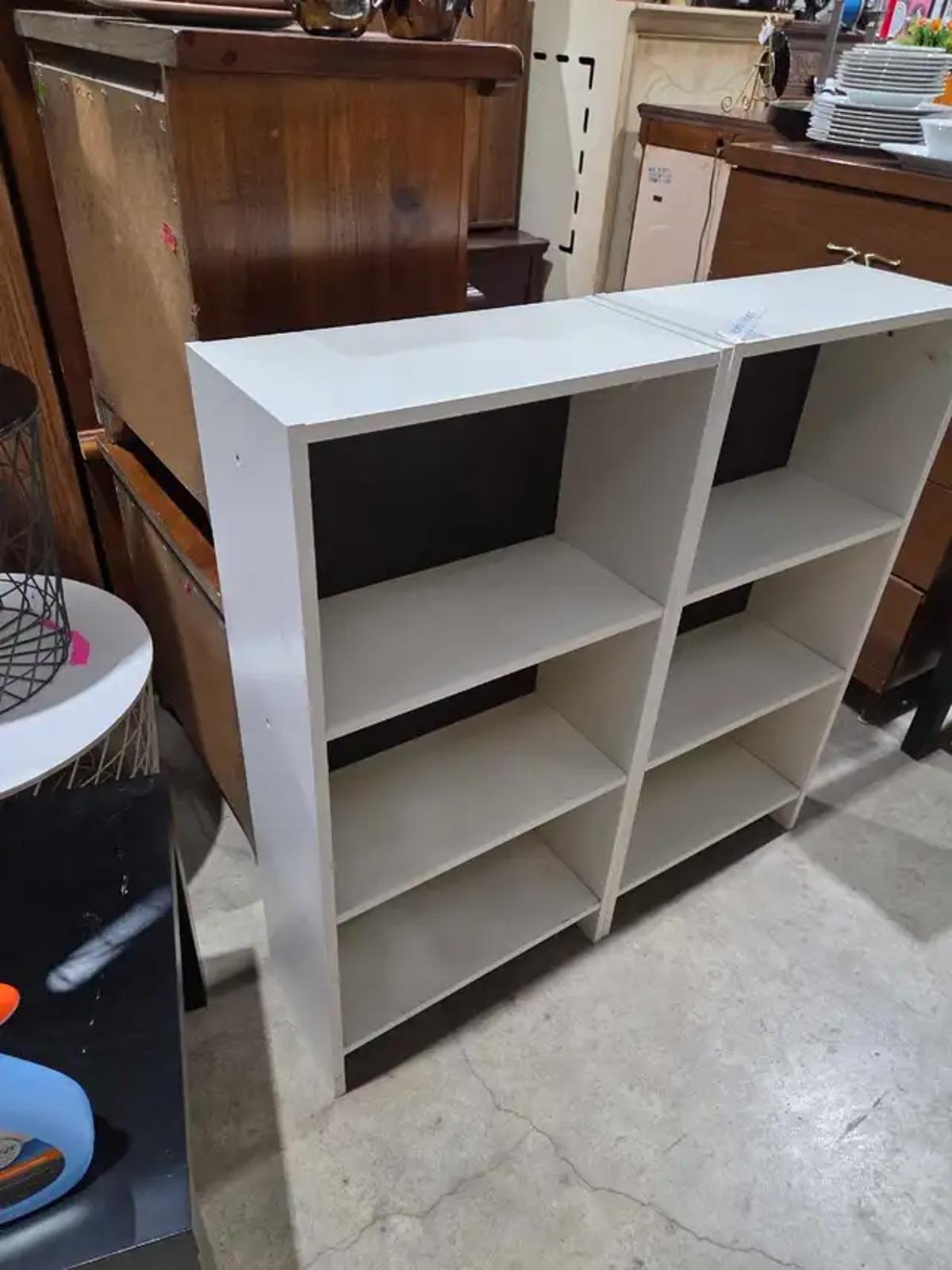 White Ikea Like Bookcase - 2 Available