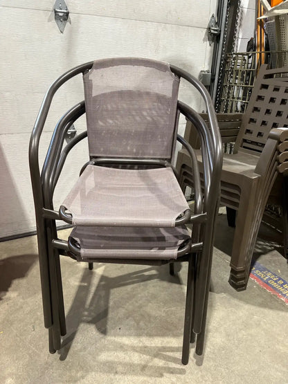 Set of four garden chairs