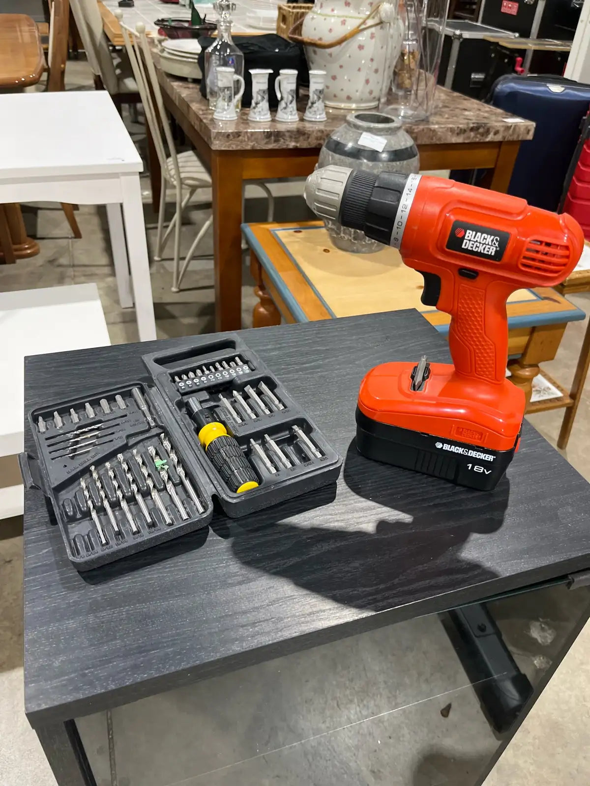 Black & Decker 18V NiCad Cordless Drill/Driver, 3/8-in