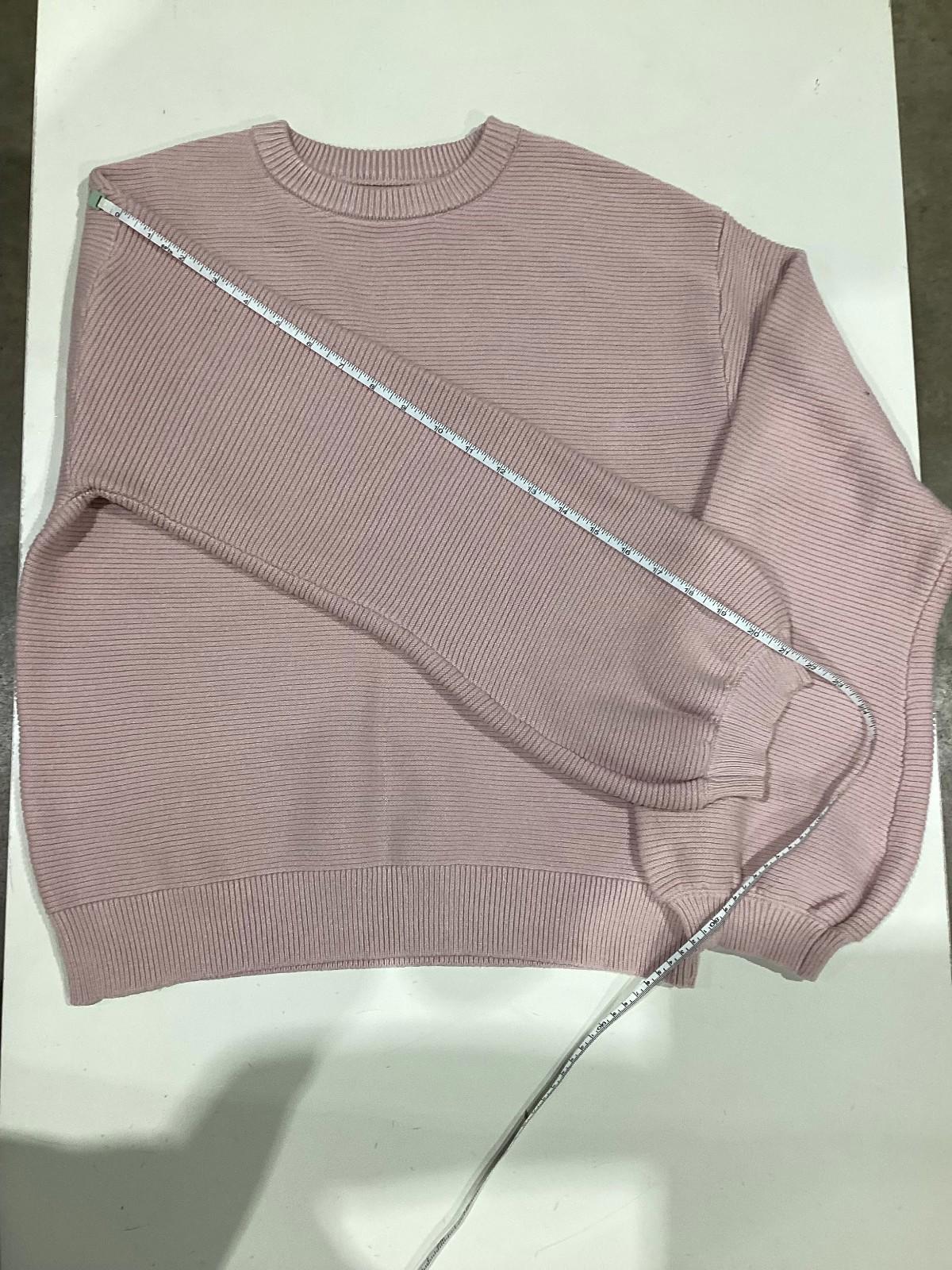 Light Pink Pullover Sweater For Women