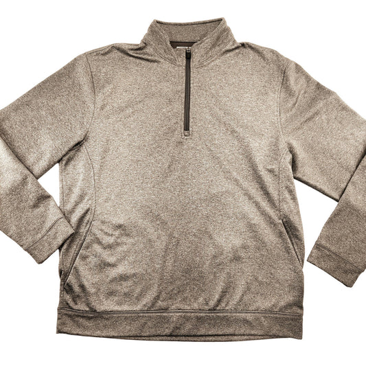 Ben Hogan Performance Grey Quarter Zip Men's Size Large