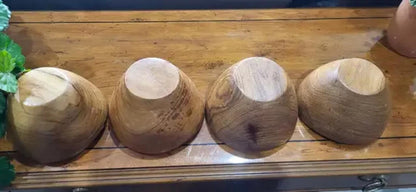 Wooden Snack Bowls - Set of 4