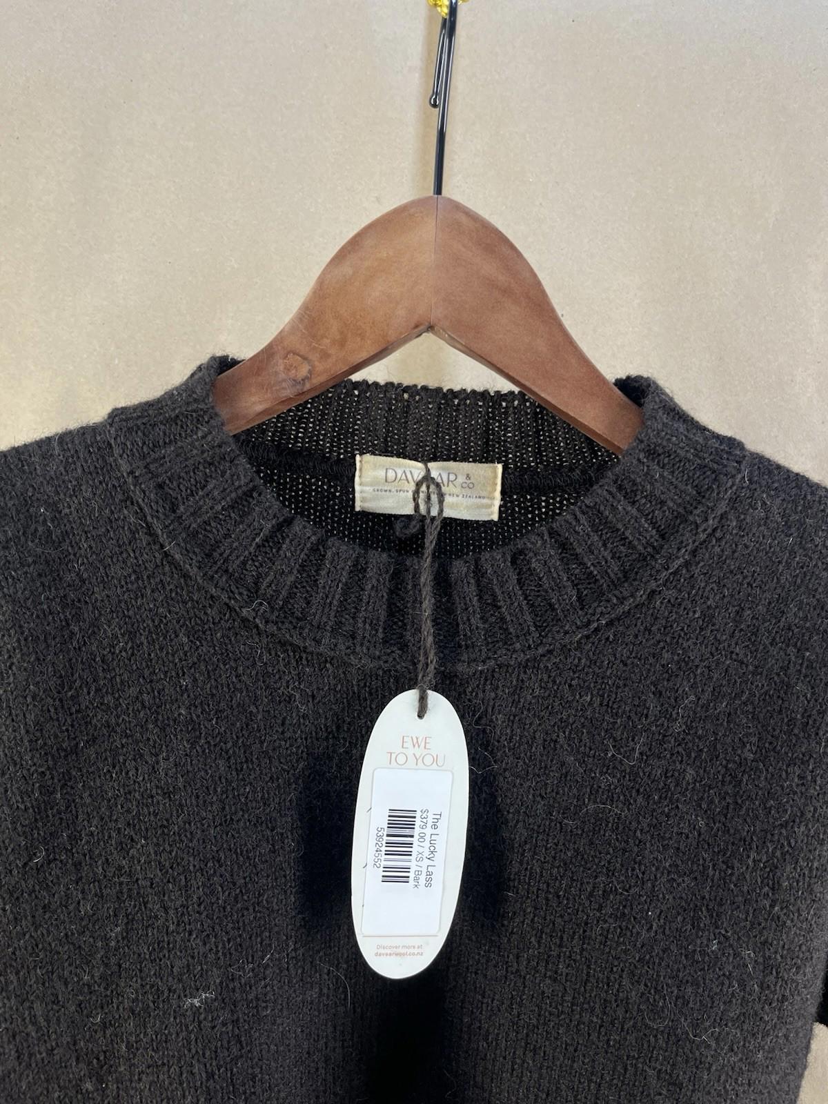 Pull pour femme NWT Davaar & CO « The Lucky Lass » (marron, taille XS)