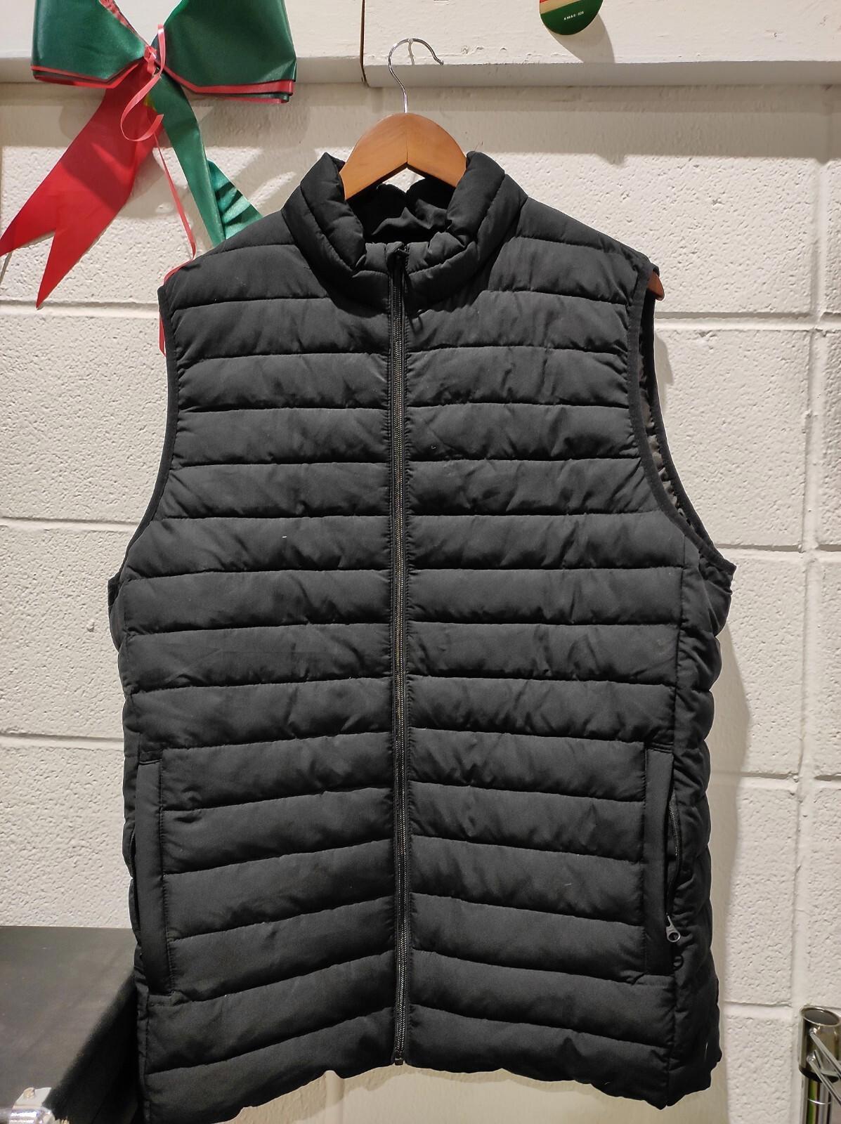 Jack & Jones Padded Vest Jacket Black Large