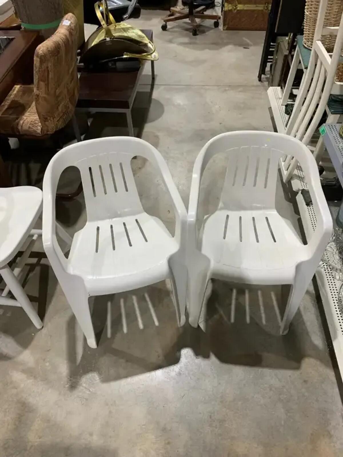 Plastic Chairs -set of 2
