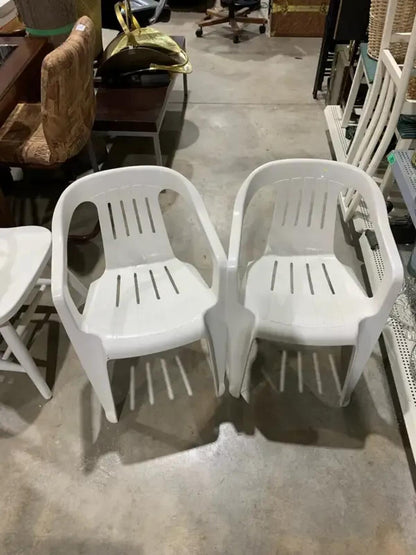 Plastic Chairs -set of 2