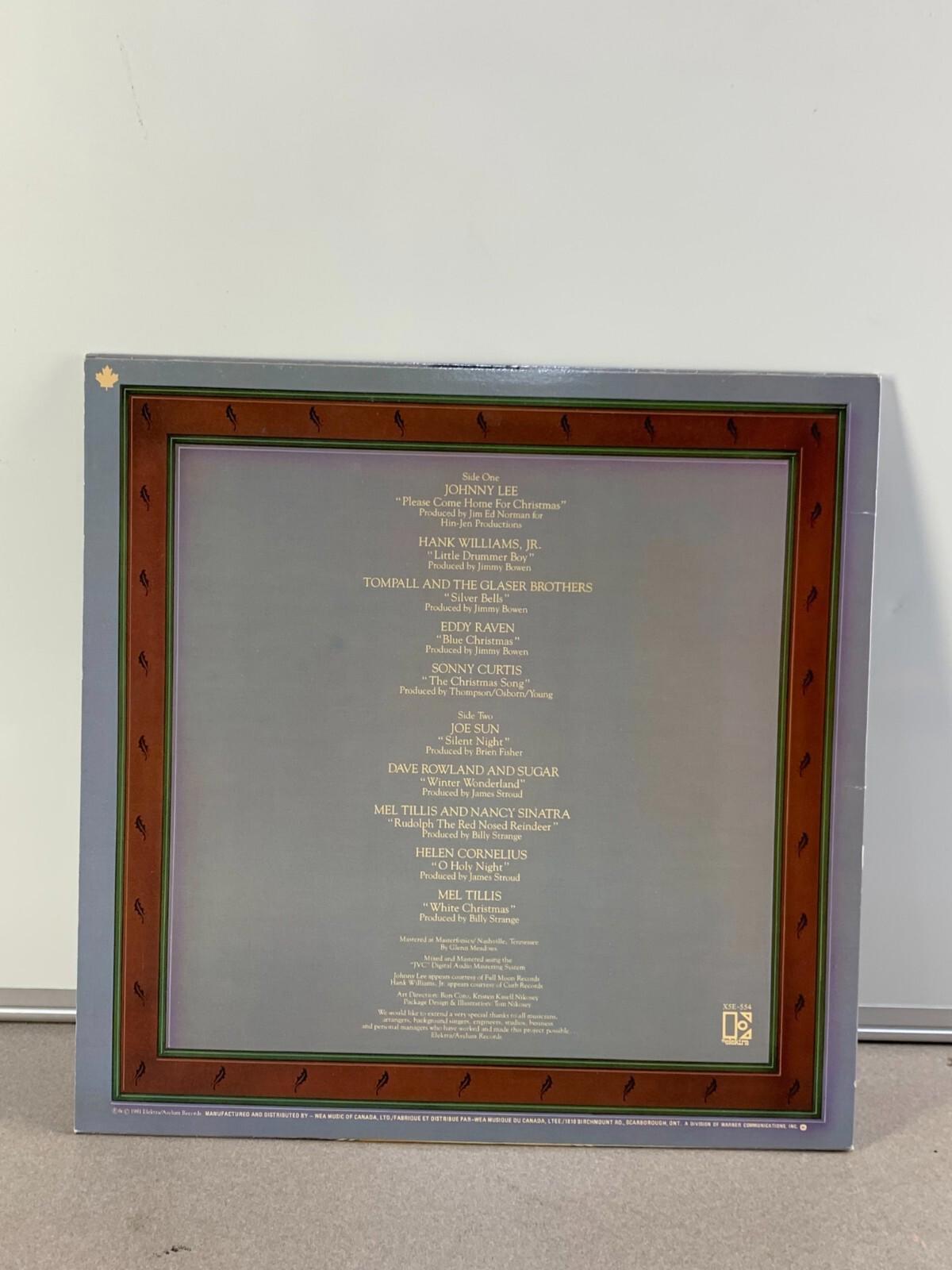Christmas Country – Divers artistes LP 1982 Elektra 5E-554 Vinyle de fêtes