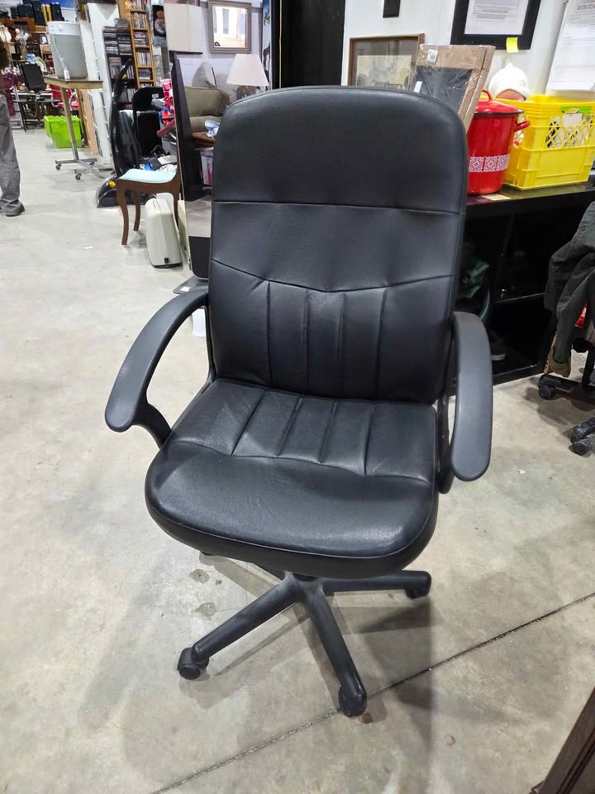 Black Leather Office Chair