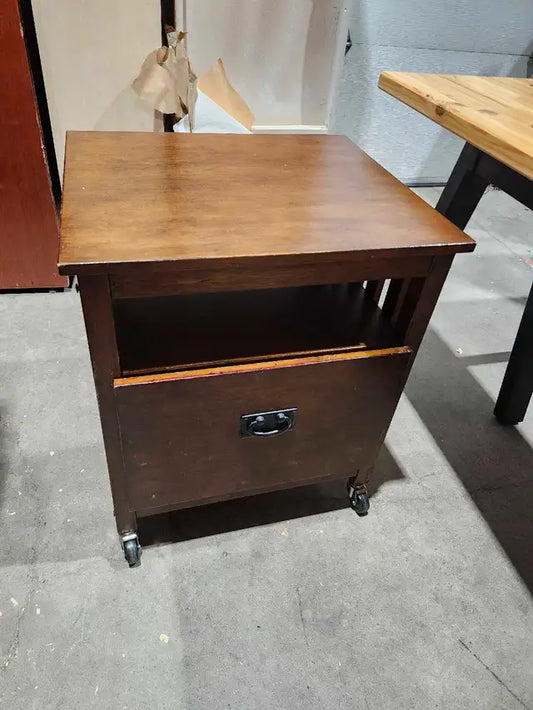 Vintage Wood End Table