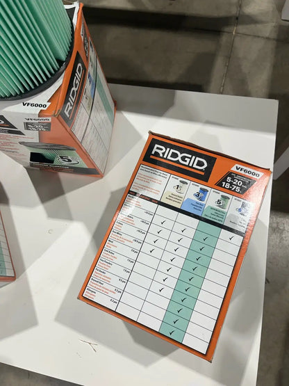 brand new set of 3 Ridgid VF6000 filters