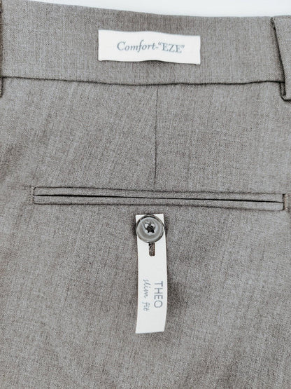 NWT Joseph Abboud Wool Grey Unhemmed Trousers Men's Size 34