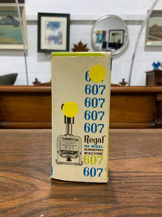 Regal 607 number stamp
