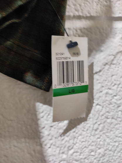 NWT ARROW USA 1851 L POLO SHIRT  GREEN PLAID SMALL Polo