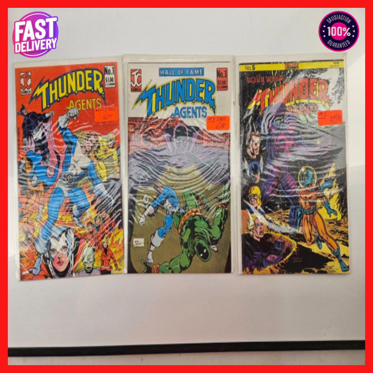Thunder Agents 1, 3, 5 - Vintage Comic - Lot of 3