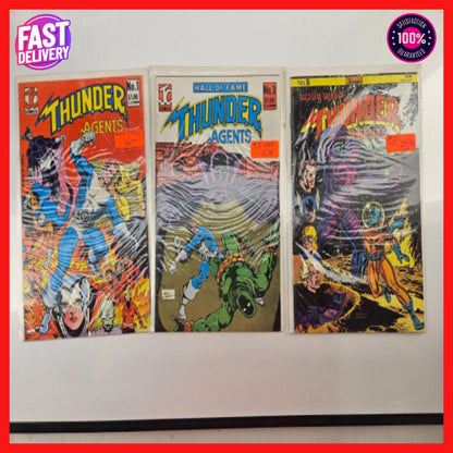 Thunder Agents 1, 3, 5 - Vintage Comic - Lot of 3
