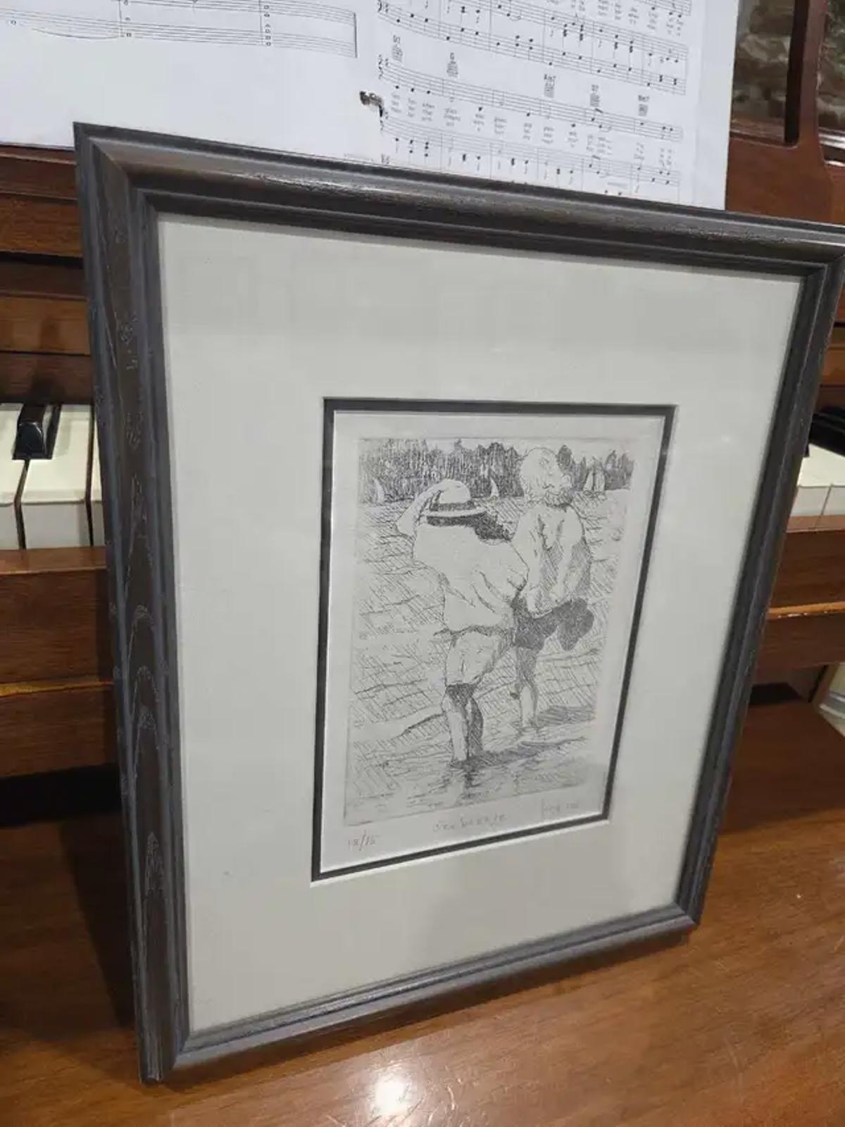 Eau-forte « Seabreeze » de l’artiste canadien Ron Hedrick - 18/75