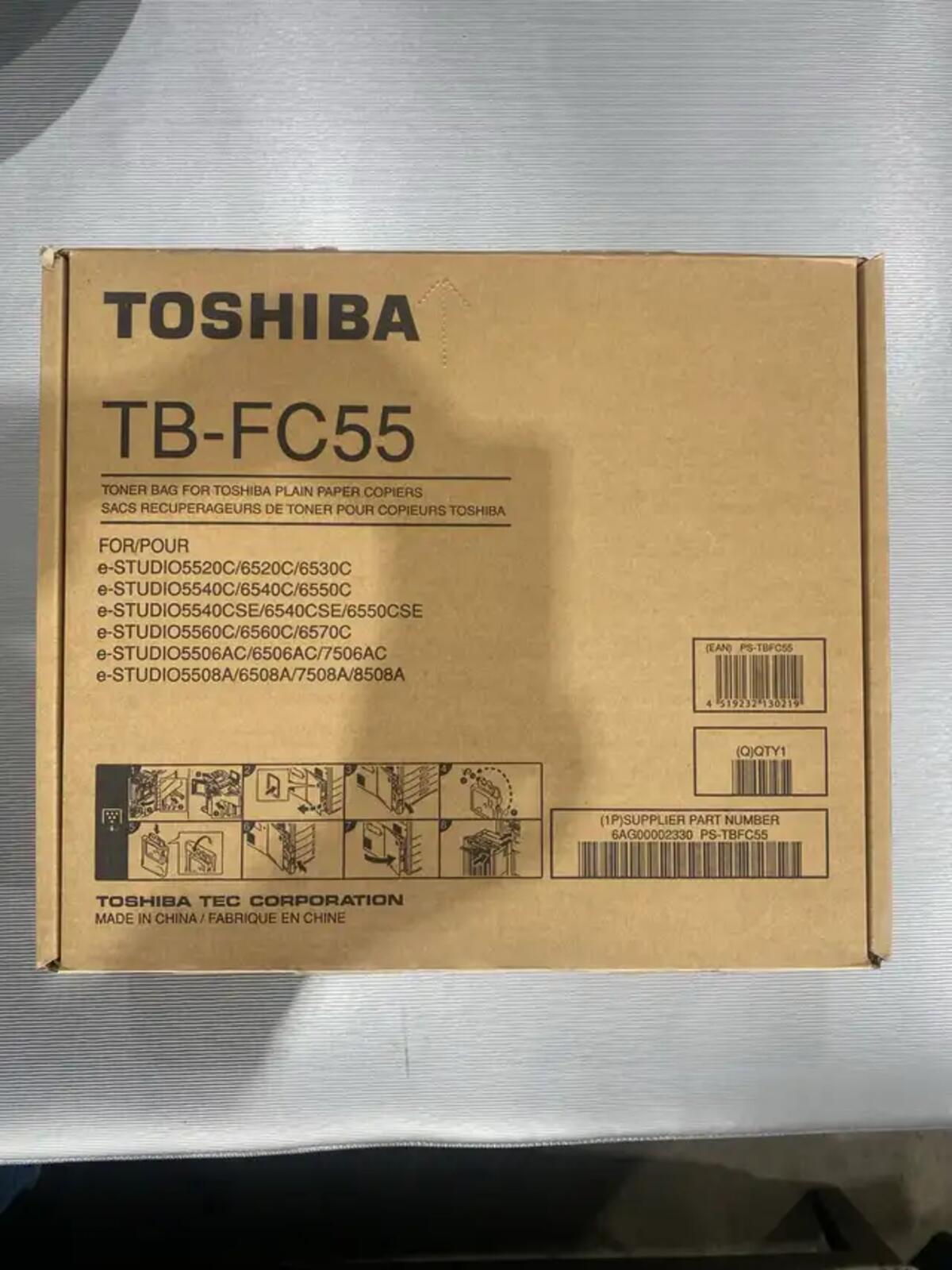 2 pcs Toshiba TB-FC55 E-STUDIO Waste Toner Cardridges