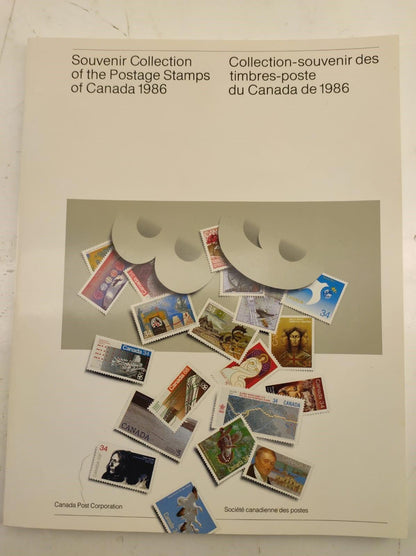 1986 Canada Souvenir Stamp Collection Album of Postage Stamps