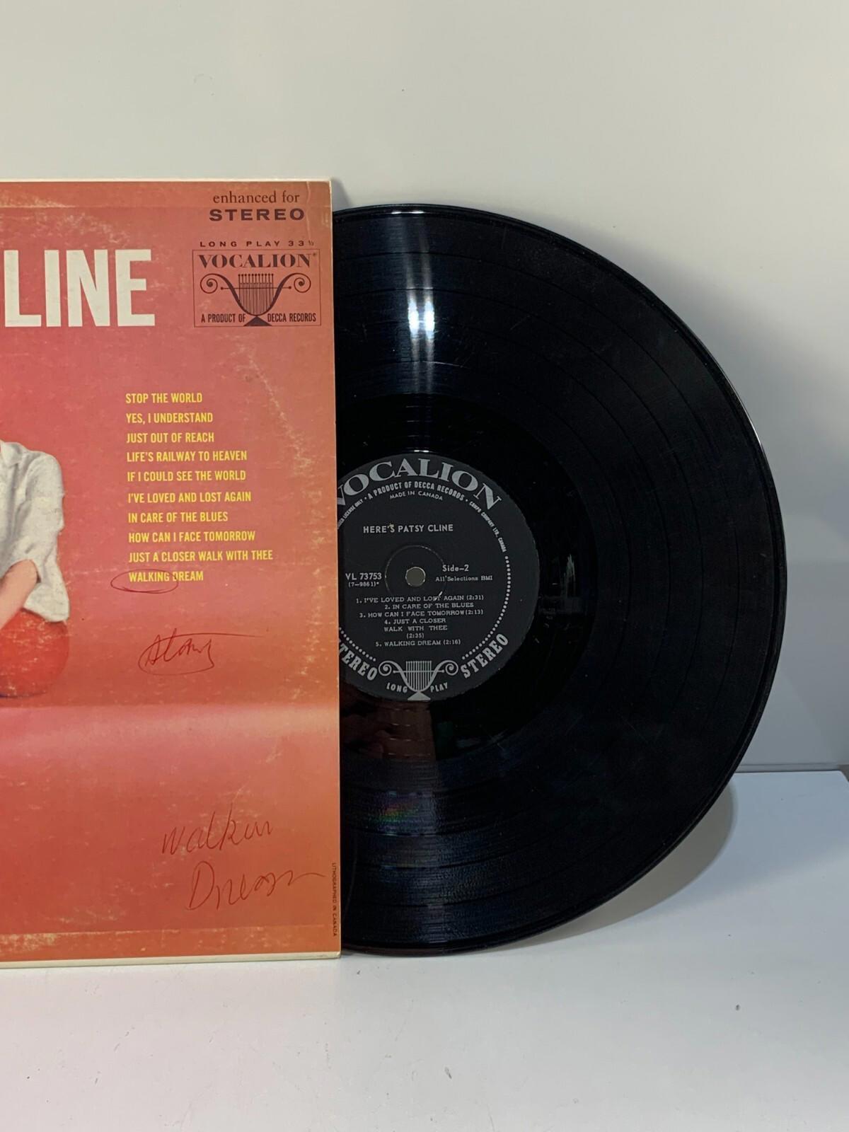 HERE'S PATSY CLINE LP 1965 ORIGINAL NICE CONDITION