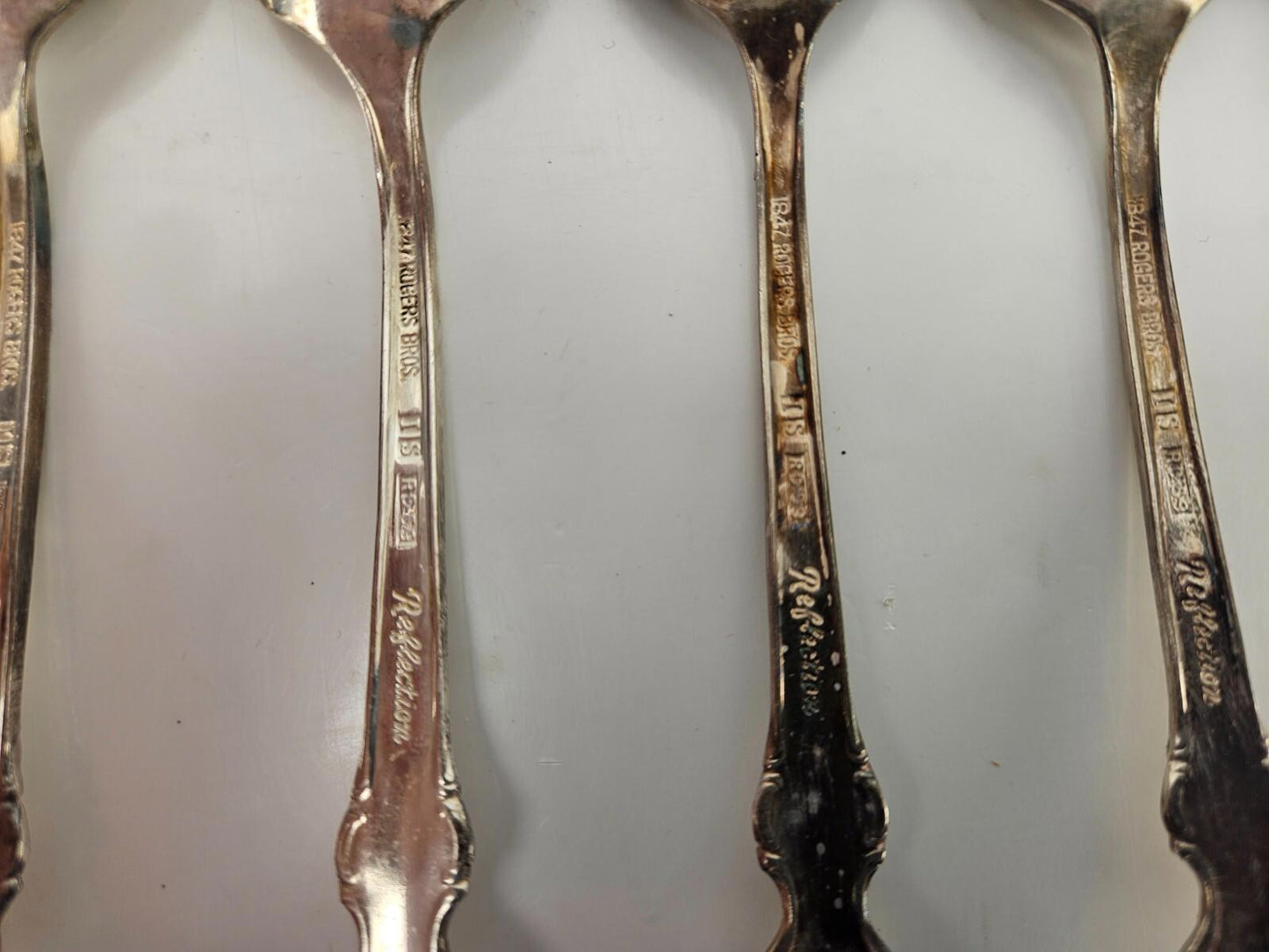 Lot of 6 - Rogers Bros Reflection IS 1847 Silverplate Spoons 6.5"