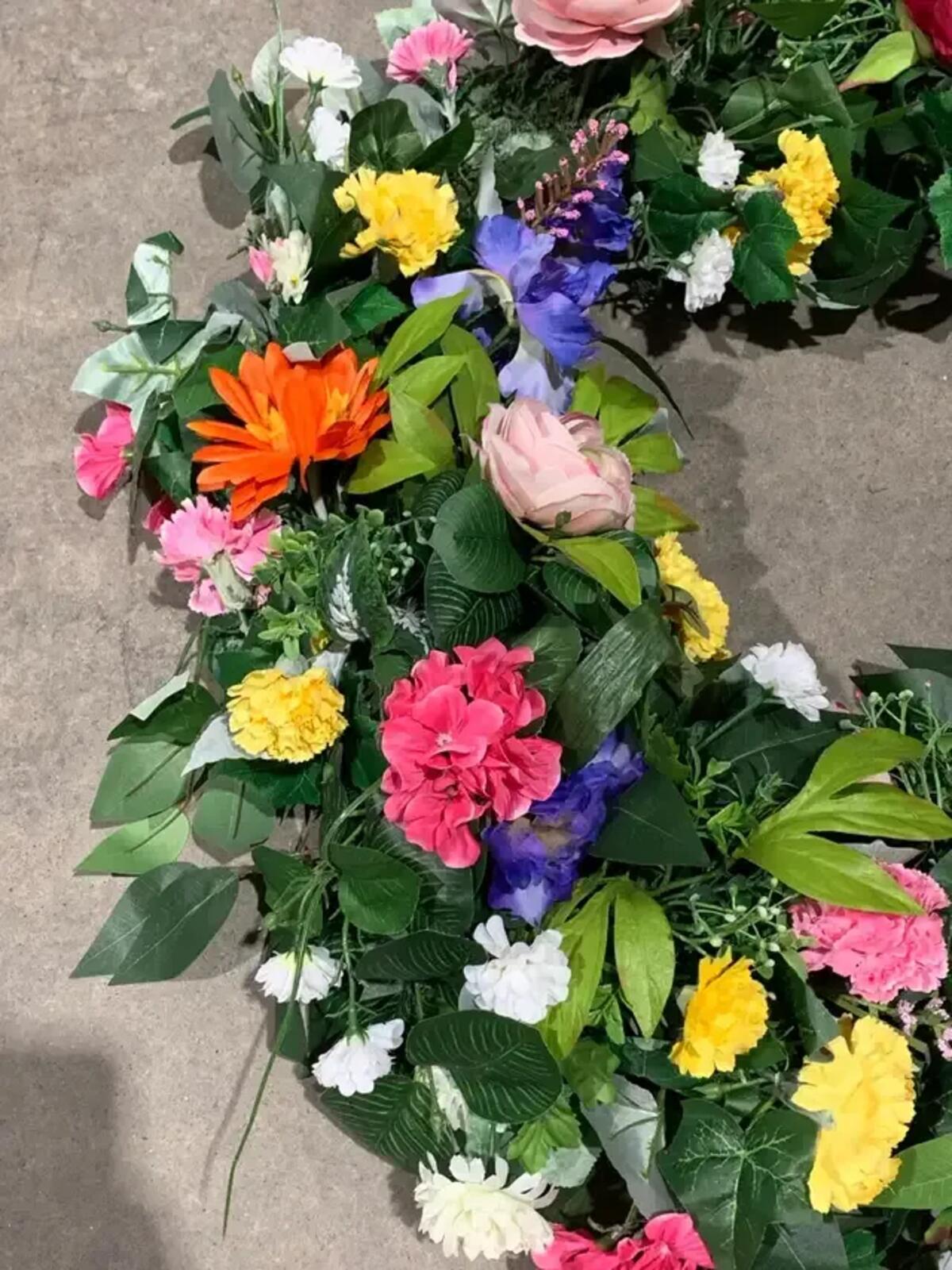 Summer Floral Artificial Wreath 40”