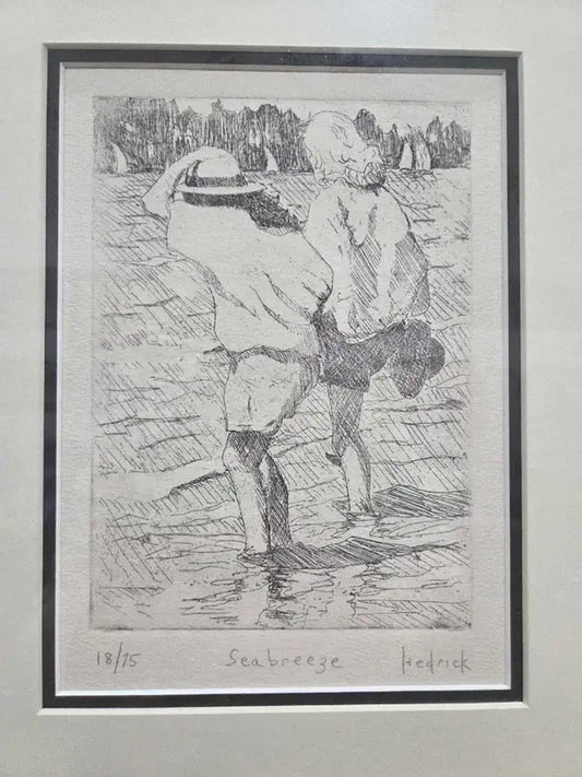 "Seabreeze" Etching Art by Canadian artist Ron Hedrick - 18/75