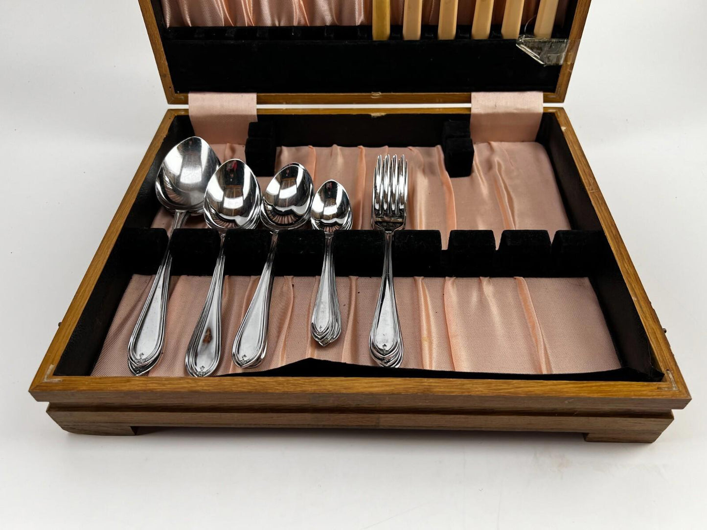 Sheffield England Chromium plated silverware/flatware - Half Set