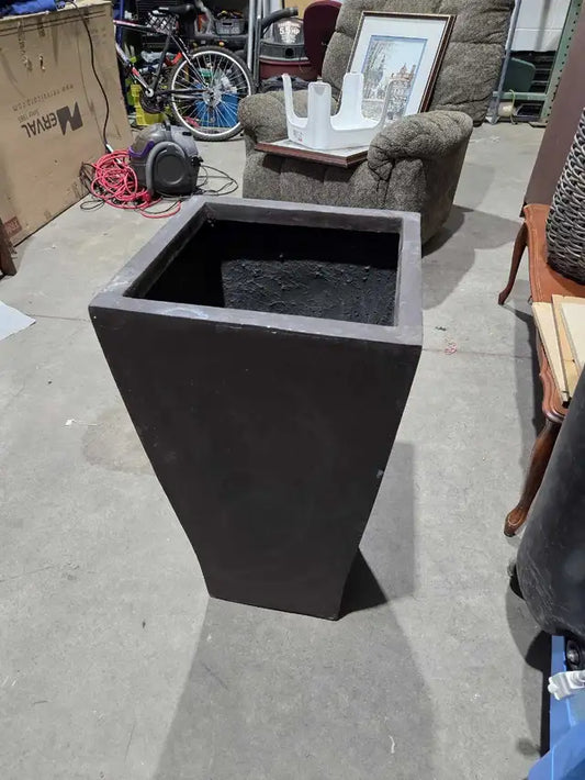 Tall Square Metal Planter