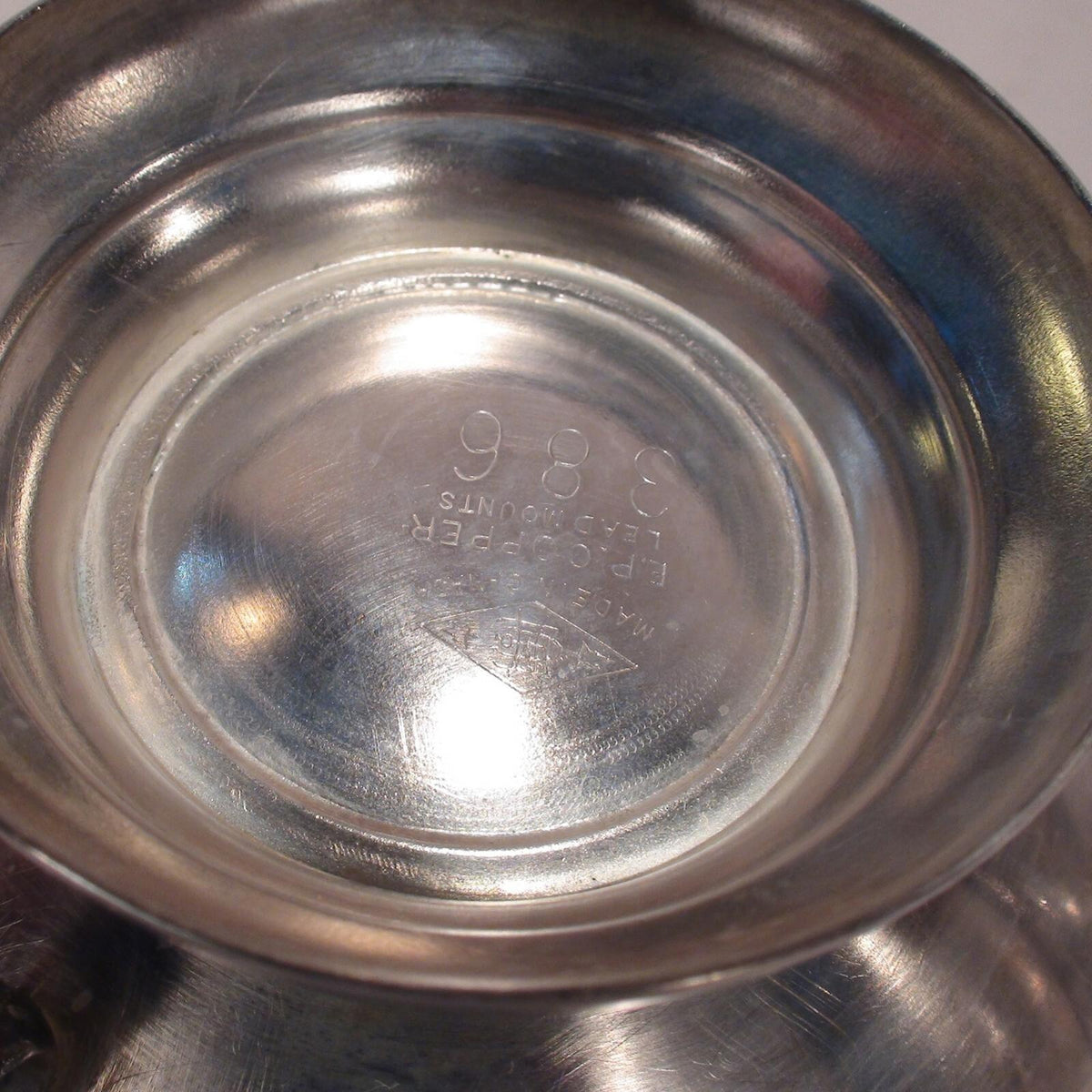 Sliver Plated Cream Sugar Set With Tray. E.P. Copper and Brass. Made In Canada