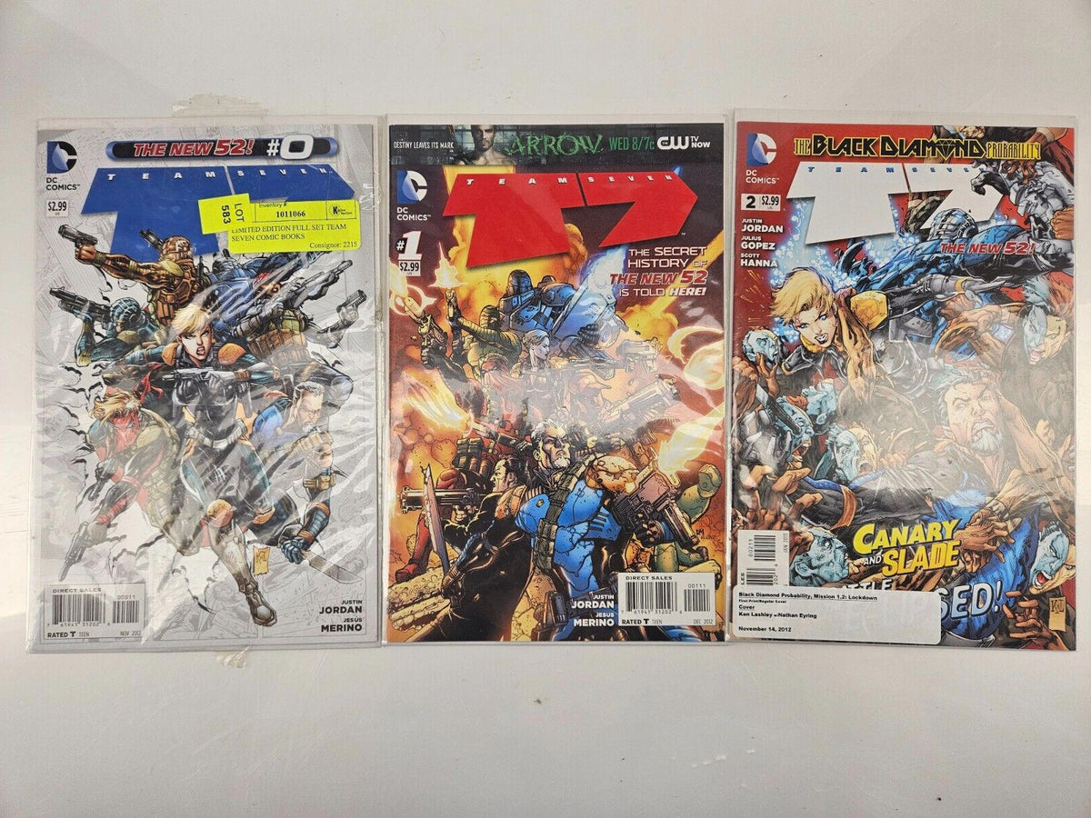 Team 7 Lot of 9 Set comics