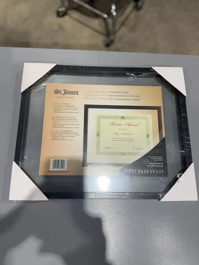 St. James Small Award/Certificate Frame