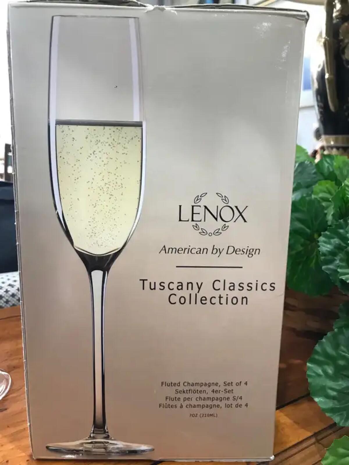 Set of 4 Lenox Tuscany Classics Champagne Flutes - 2 Available