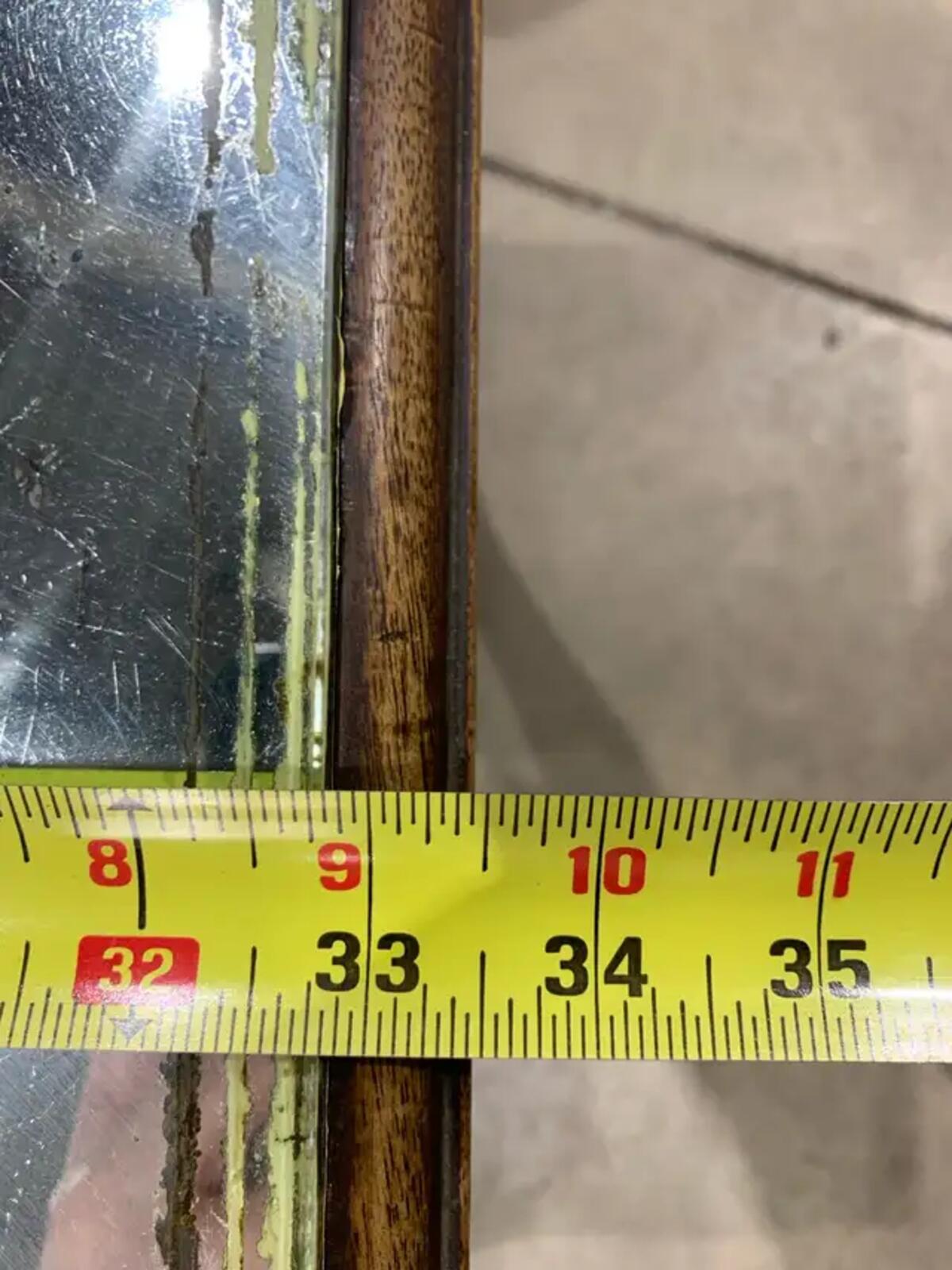 Distressed Vintage Mirrored Coffee Table