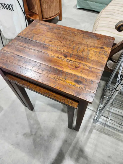 Rustic Wooden Nesting Tables