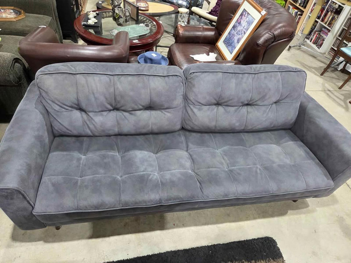 Gray Modern Tufted Sofa
