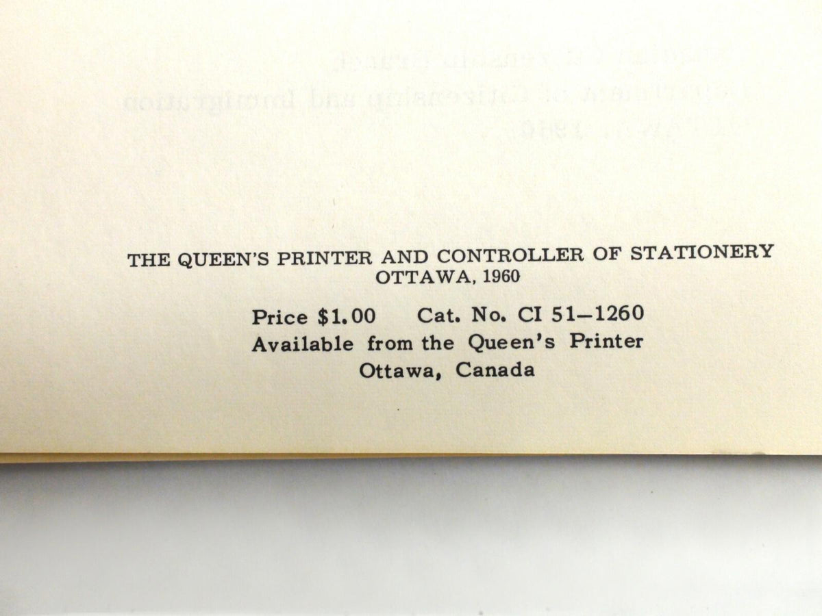 Notes on the Canadian Family Tree | Canadian Citizenship | Vintage Booklet |