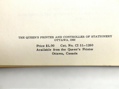 Notes on the Canadian Family Tree | Canadian Citizenship | Vintage Booklet |