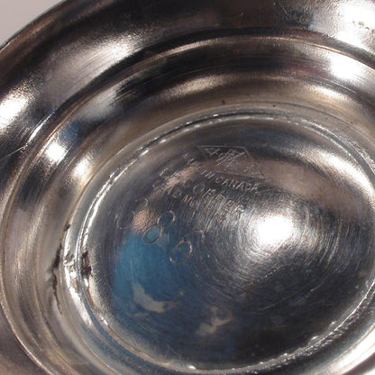 Sliver Plated Cream Sugar Set With Tray. E.P. Copper and Brass. Made In Canada