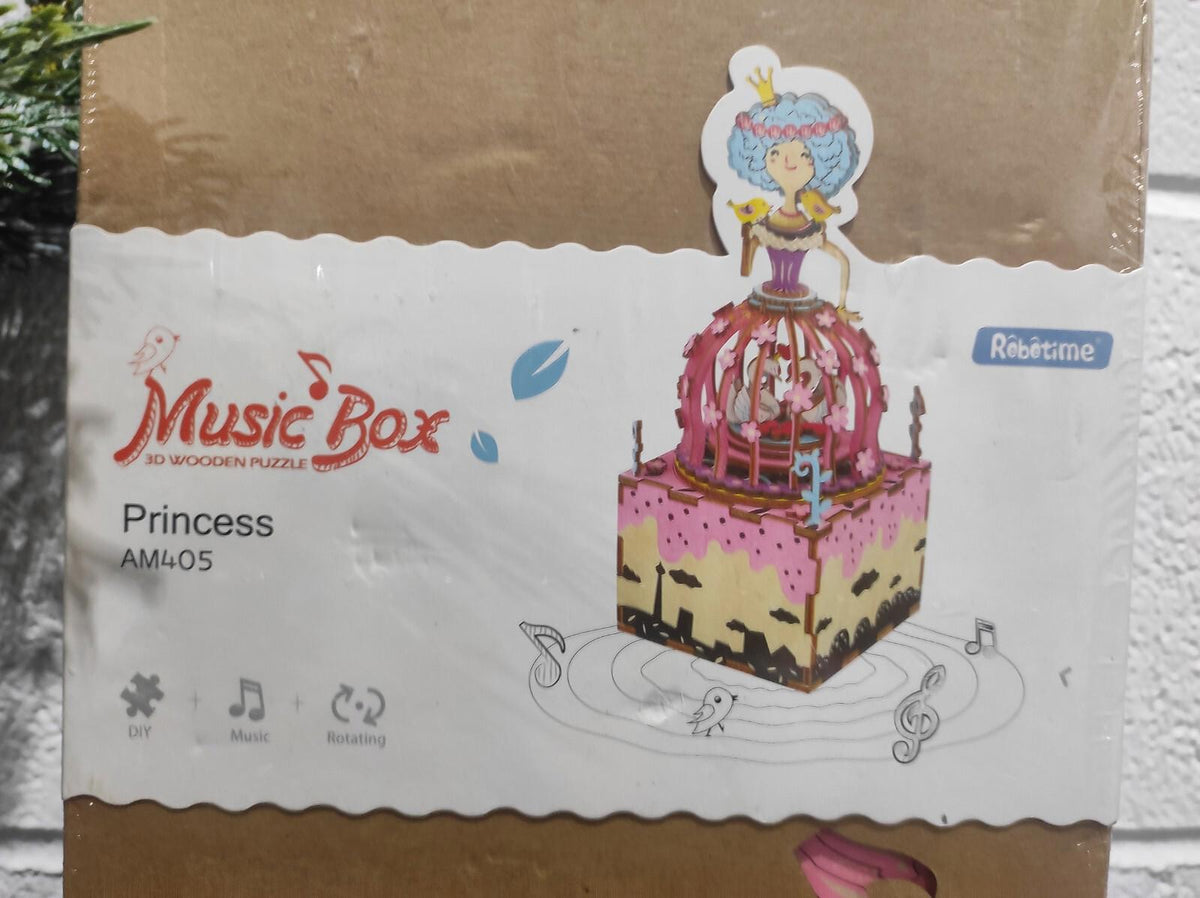Puzzle 3D en bois Le Songe d’une nuit d’été Boîte à musique à manivelle Robotime en bois à monter soi-même