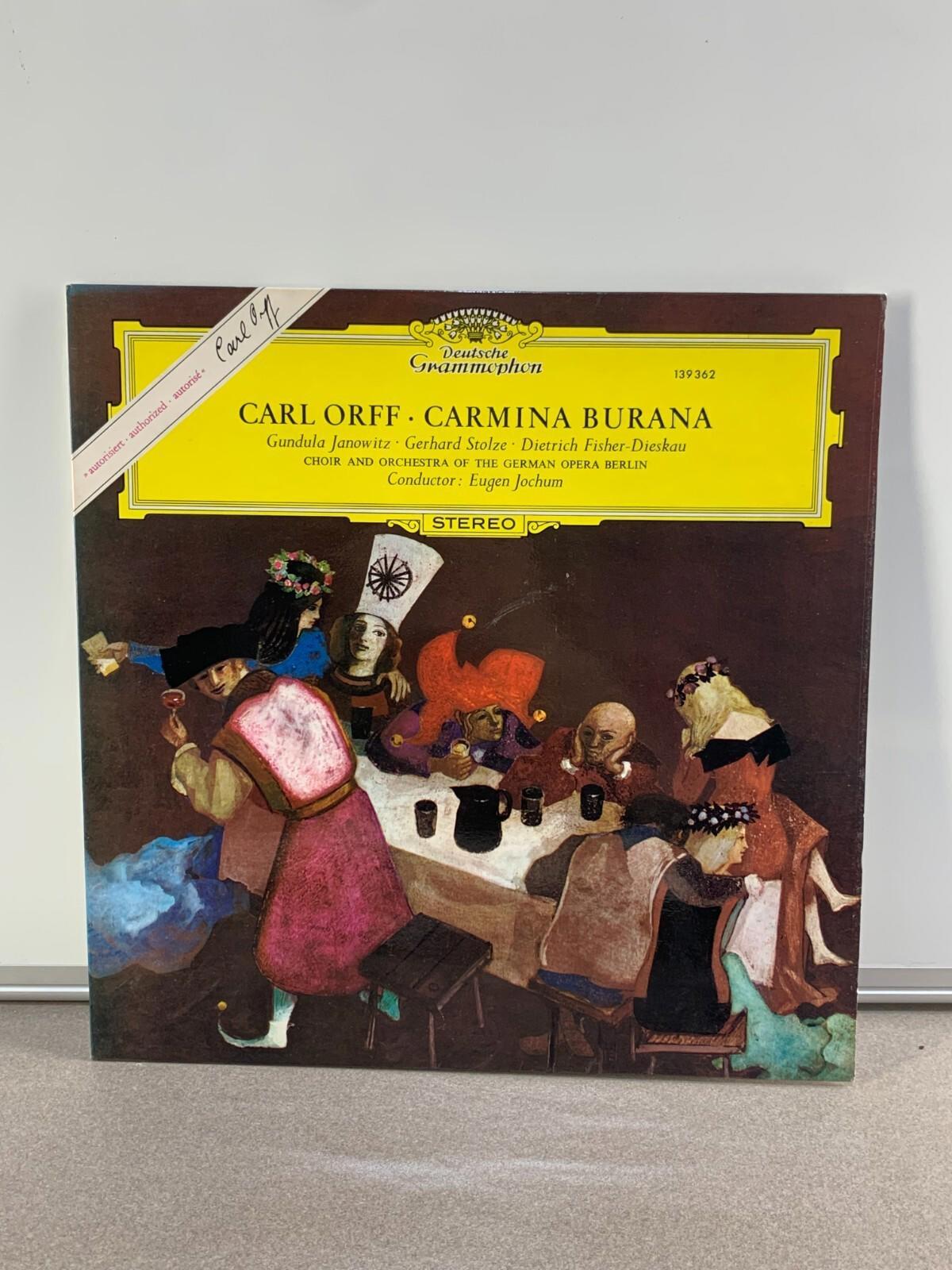 Carl Orff - Carmina Burana, Jochum, Deutsche Grammophon, vinyle LP - Janowitz, Dieskau