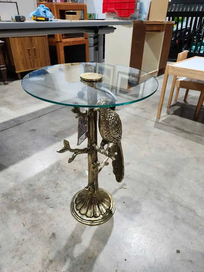 Handcrafted Metal Side Table