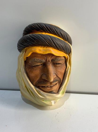 1960 Chalkware Wall Mask Men Characters by Legion 'Nomad' Made In ENGLAND