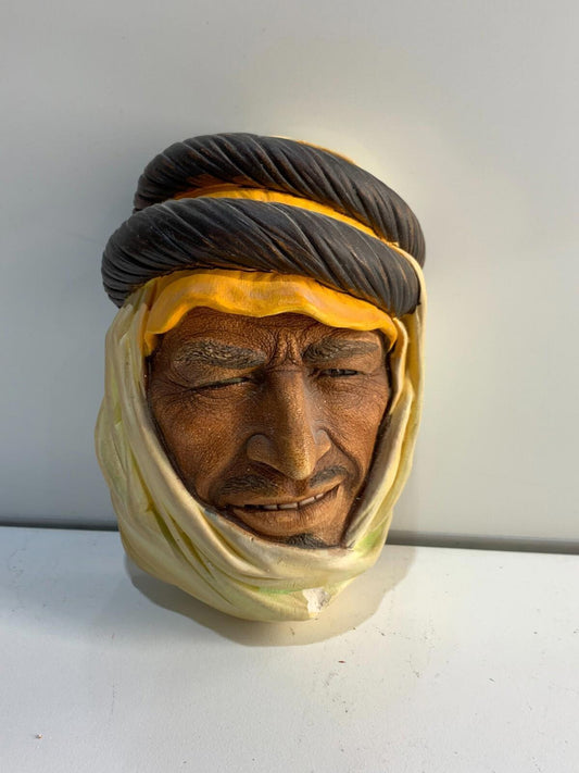 1960 Chalkware Wall Mask Men Characters by Legion 'Nomad' Made In ENGLAND