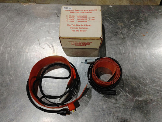 Good Condition Electro-Flex Heat Inc. Drum Heater Pair Orange Tested Working