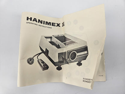 Hanimex Rondette 1200 RF 35MM Slide Projector *Parts*