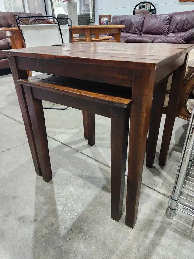 Rustic Wooden Nesting Tables